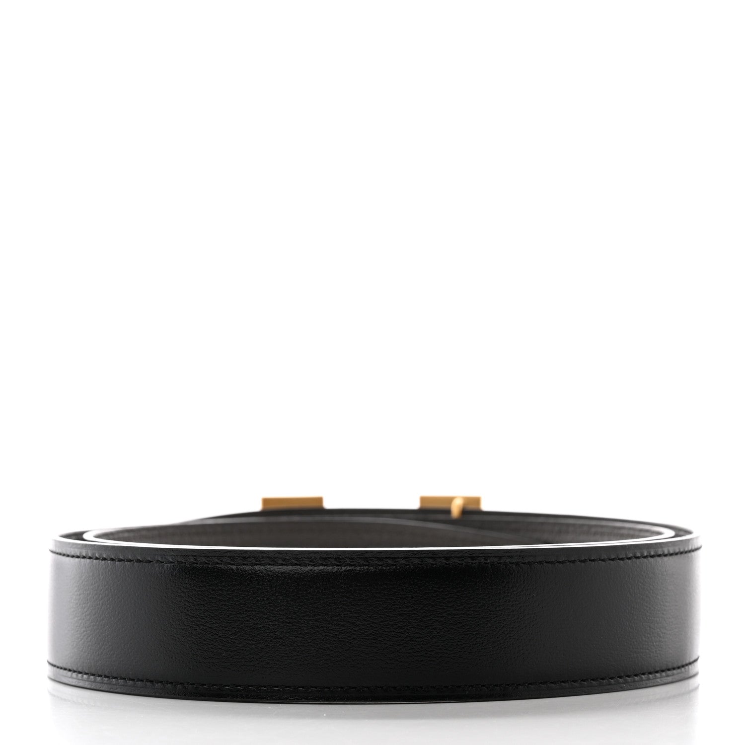Hermes Box Togo 32mm H Belt 85 34 Black Etain 2 of 8