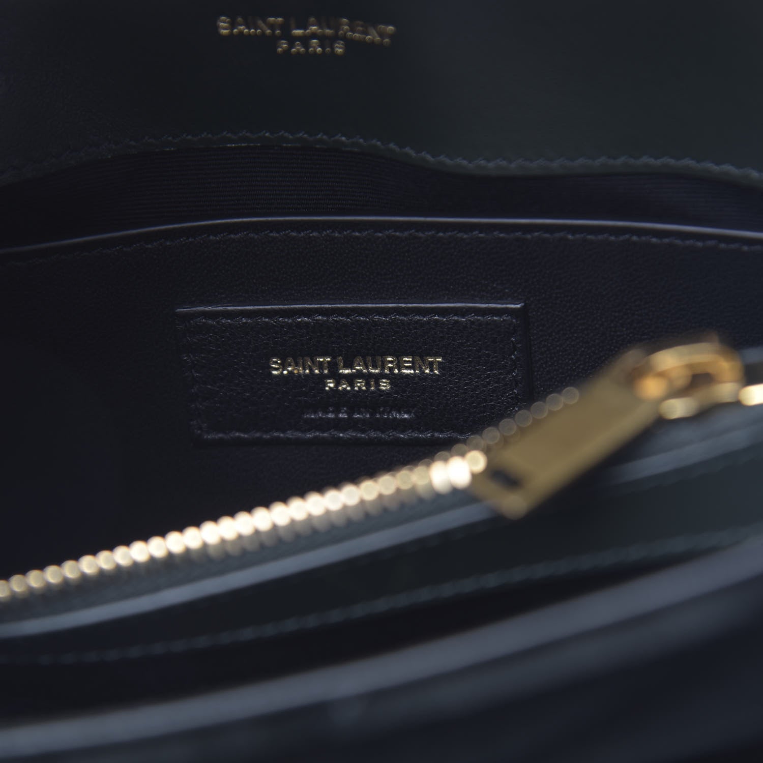 Saint Laurent Velvet Y Quilted Monogram Small Loulou Chain Satchel Dark Green 6 of 9