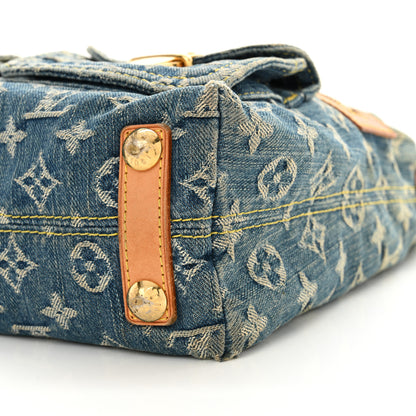 Louis Vuitton Monogram Denim Baggy PM Blue 9 of 13