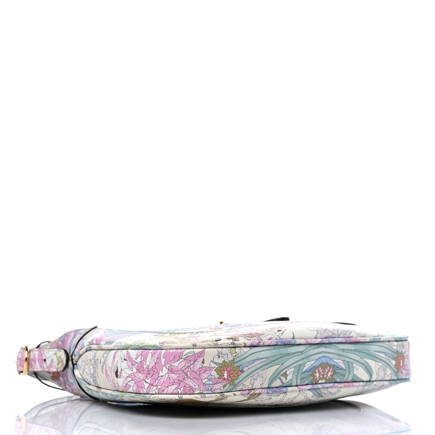 New Shangai Calfskin Tiger Savanah Small Jackie 1961 Hobo Chalky White Multicolor