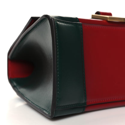 Balenciaga X GUCCI Boarded Plutone Calfskin Small Hourglass Top Handle Red Green 9 of 10
