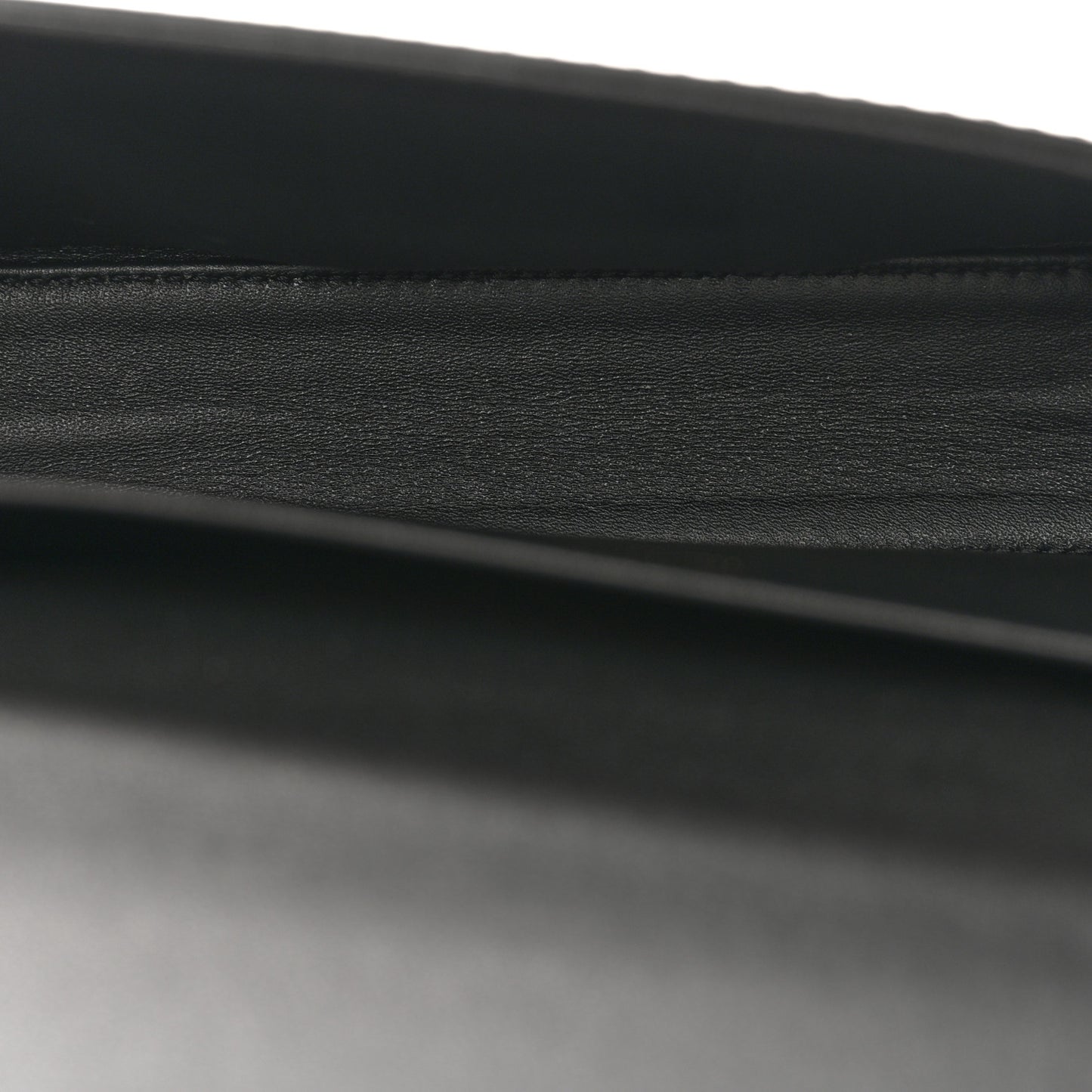 Shiny Calfskin Triomphe Chain Shoulder Bag Black