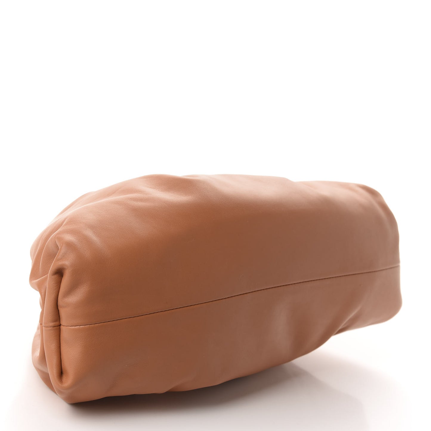 Smooth Butter Calf The Pouch Oversized Clutch Light Orange