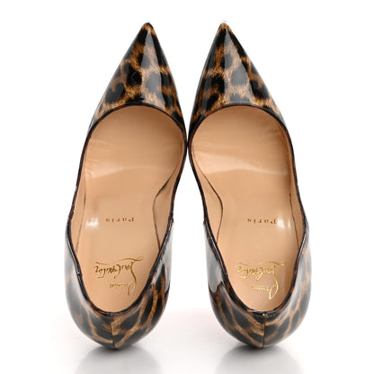 Christian Louboutin Patent Leopardino So Kate 120 Pumps 38.5 Brown 2 of 12