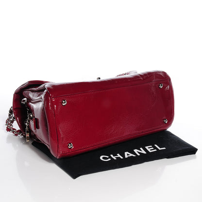 Chanel Patent Luxe Ligne Large Flap Red 4 of 8