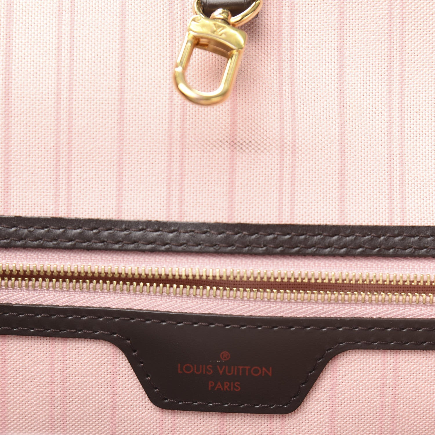 Louis Vuitton Damier Ebene Neo Neverfull MM Rose Ballerine 7 of 15