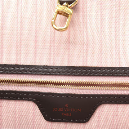 Louis Vuitton Damier Ebene Neo Neverfull MM Rose Ballerine 7 of 15