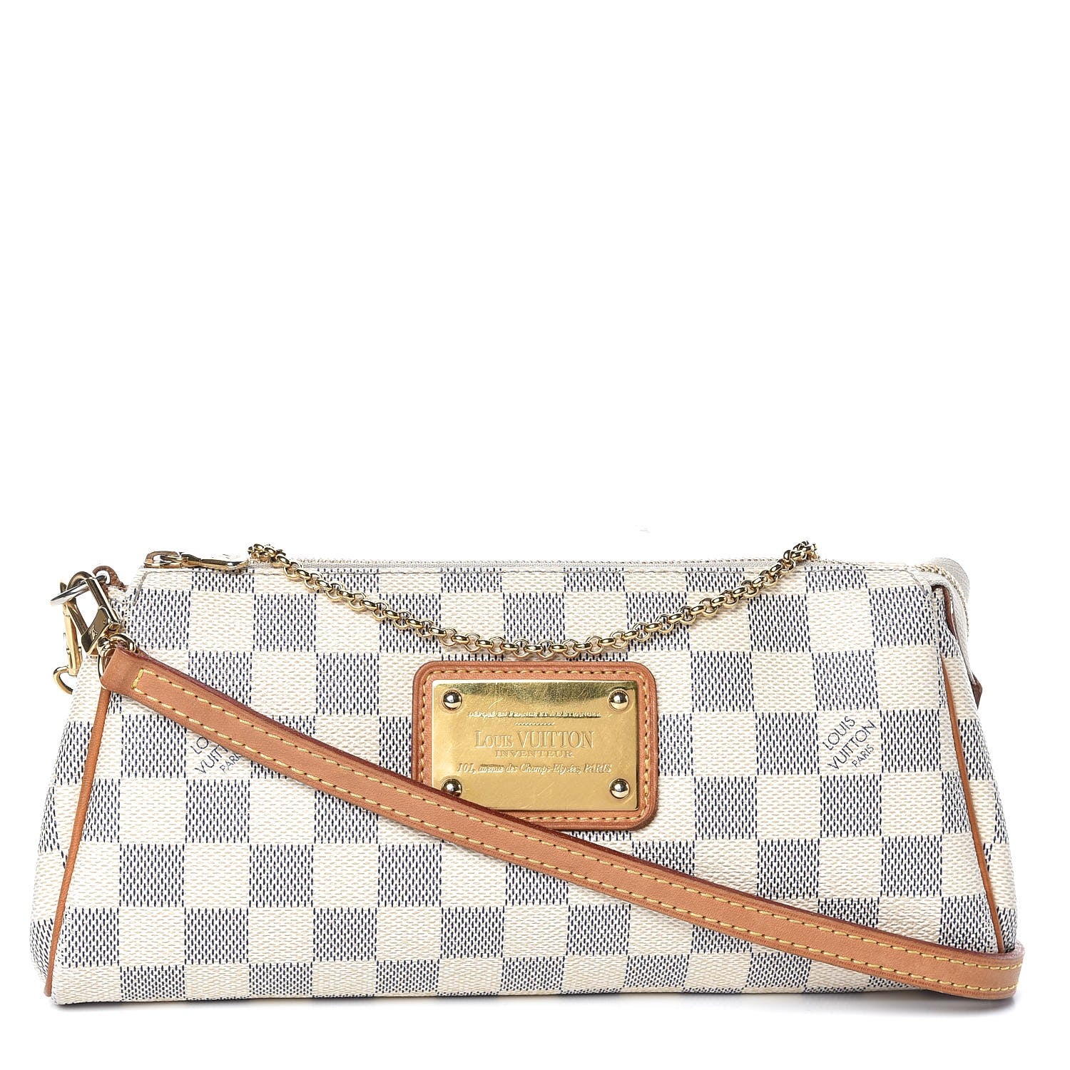 Louis Vuitton Damier Azur Eva Clutch 1 of 8