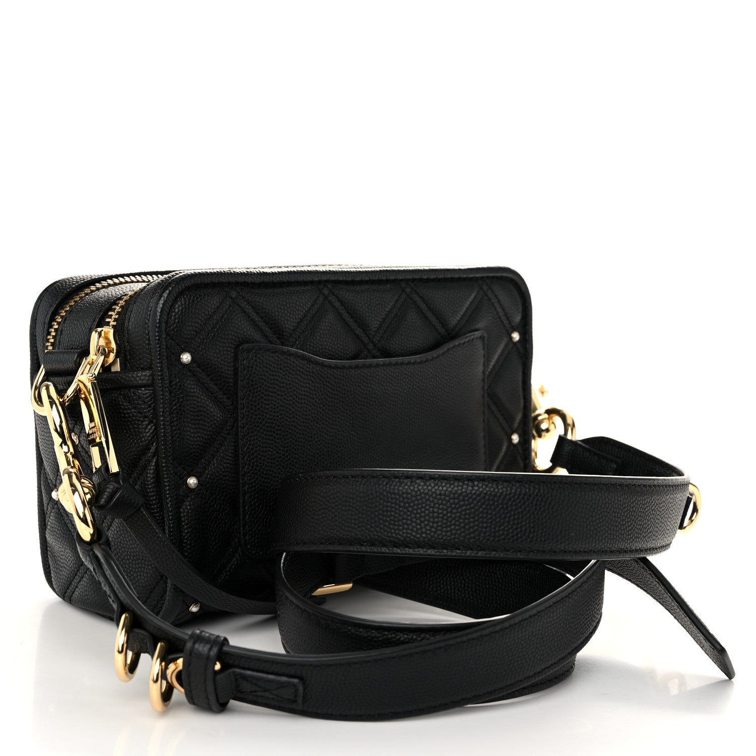 Marc Jacobs Calfskin Quilted Pearl The Softshot 21 Bag Black 3 of 10