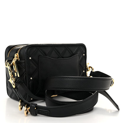 Marc Jacobs Calfskin Quilted Pearl The Softshot 21 Bag Black 3 of 10