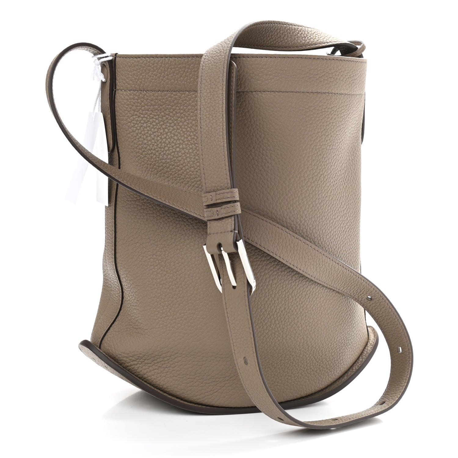 Delvaux Taurillon Pin Daily Surpique Bucket Taupe 3 of 9