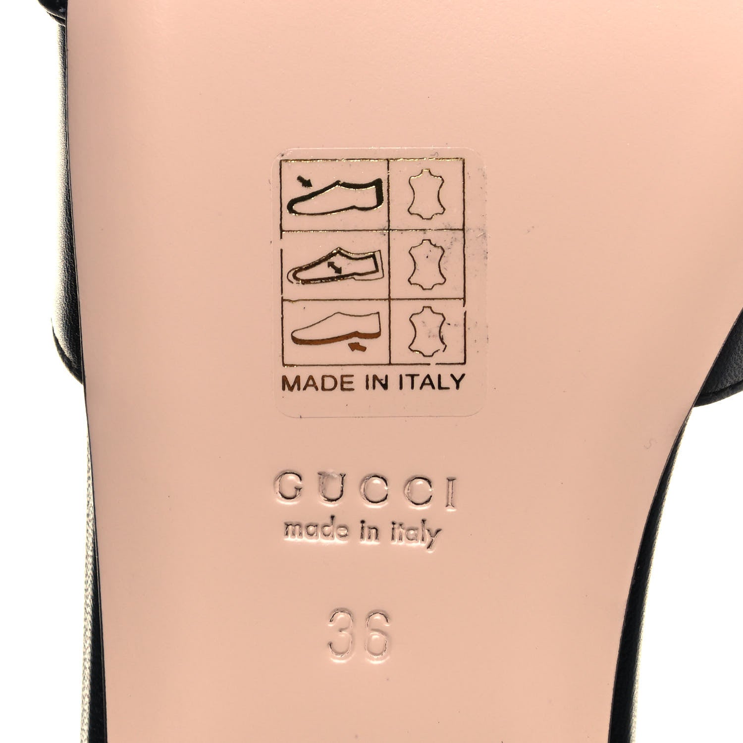 Gucci Malaga Kid GG Marmont Flat Slide Sandals 36 Black 6 of 9