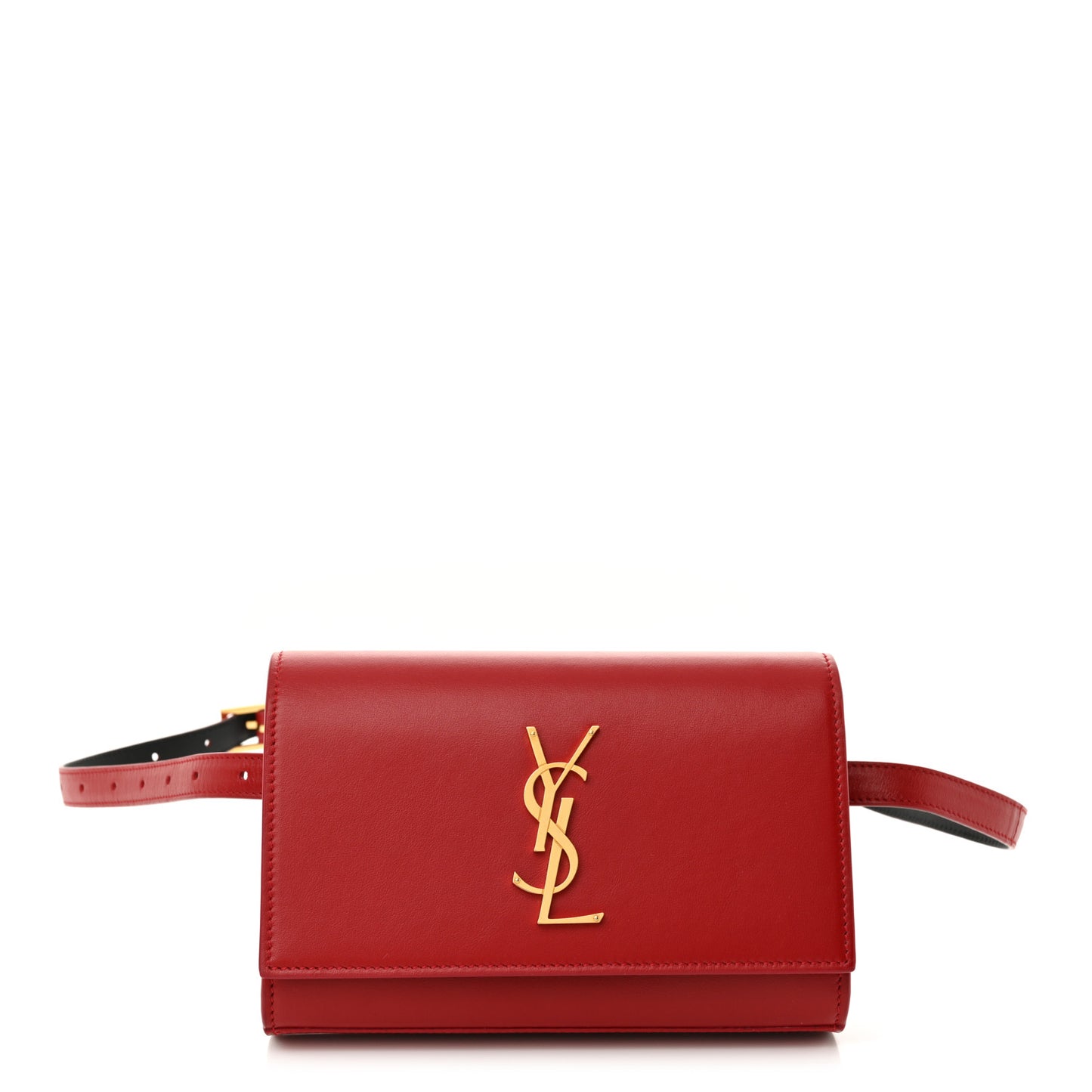 Smooth Calfskin Monogram Kate Belt Bag Red