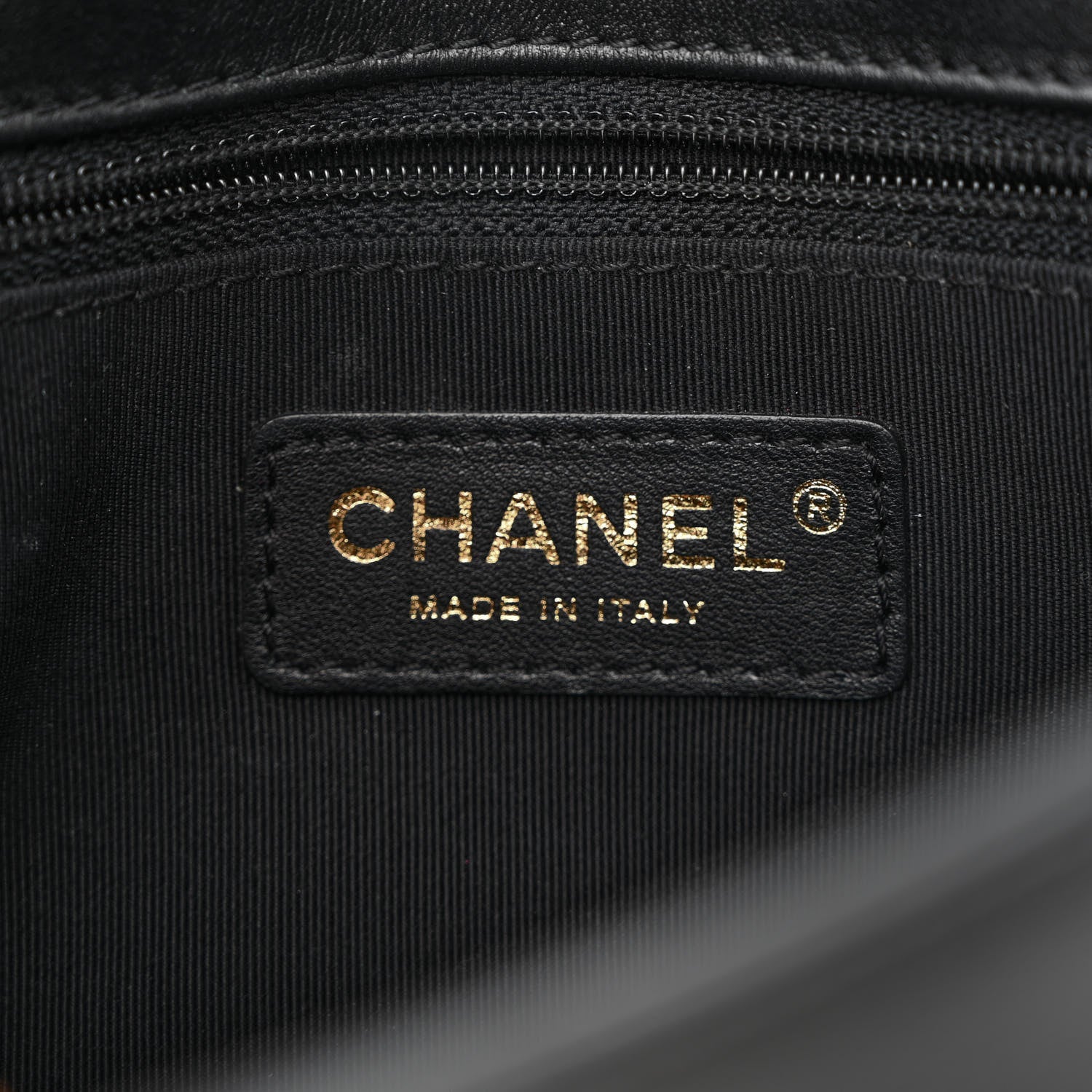 Chanel Lambskin Quilted Small Graphic Flap Beige Black 6 of 12