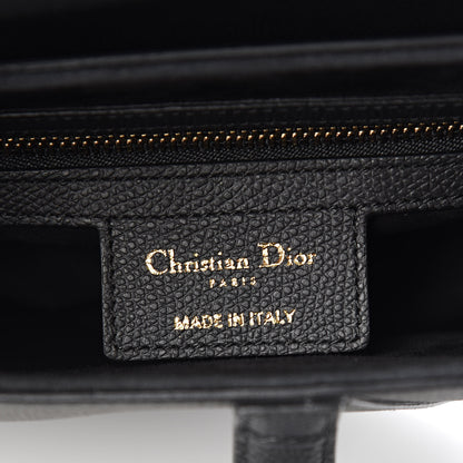 Christian Dior Grained Calfskin Saddle Bag Black 6 of 11