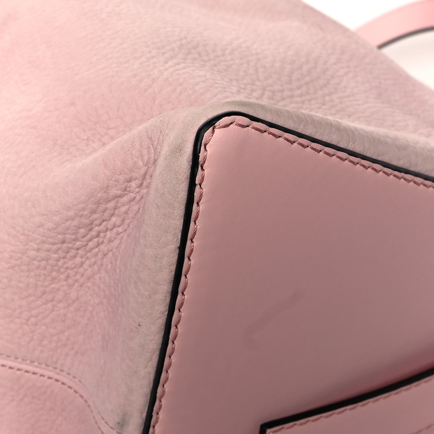 Loewe Nubuck Calfskin Berlingo Shoulder Bag Pink 12 of 16