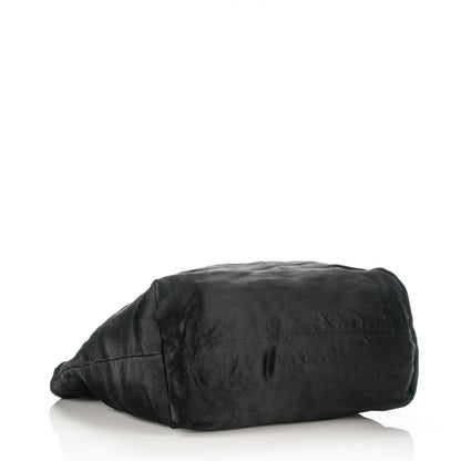 Chanel Satin XL Coco Cabas Black 4 of 7