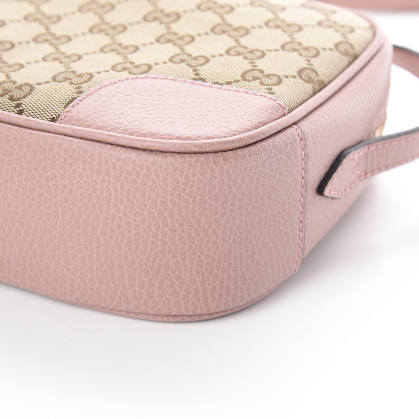 Monogram Mini Bree Messenger Bag Beige Soft Pink