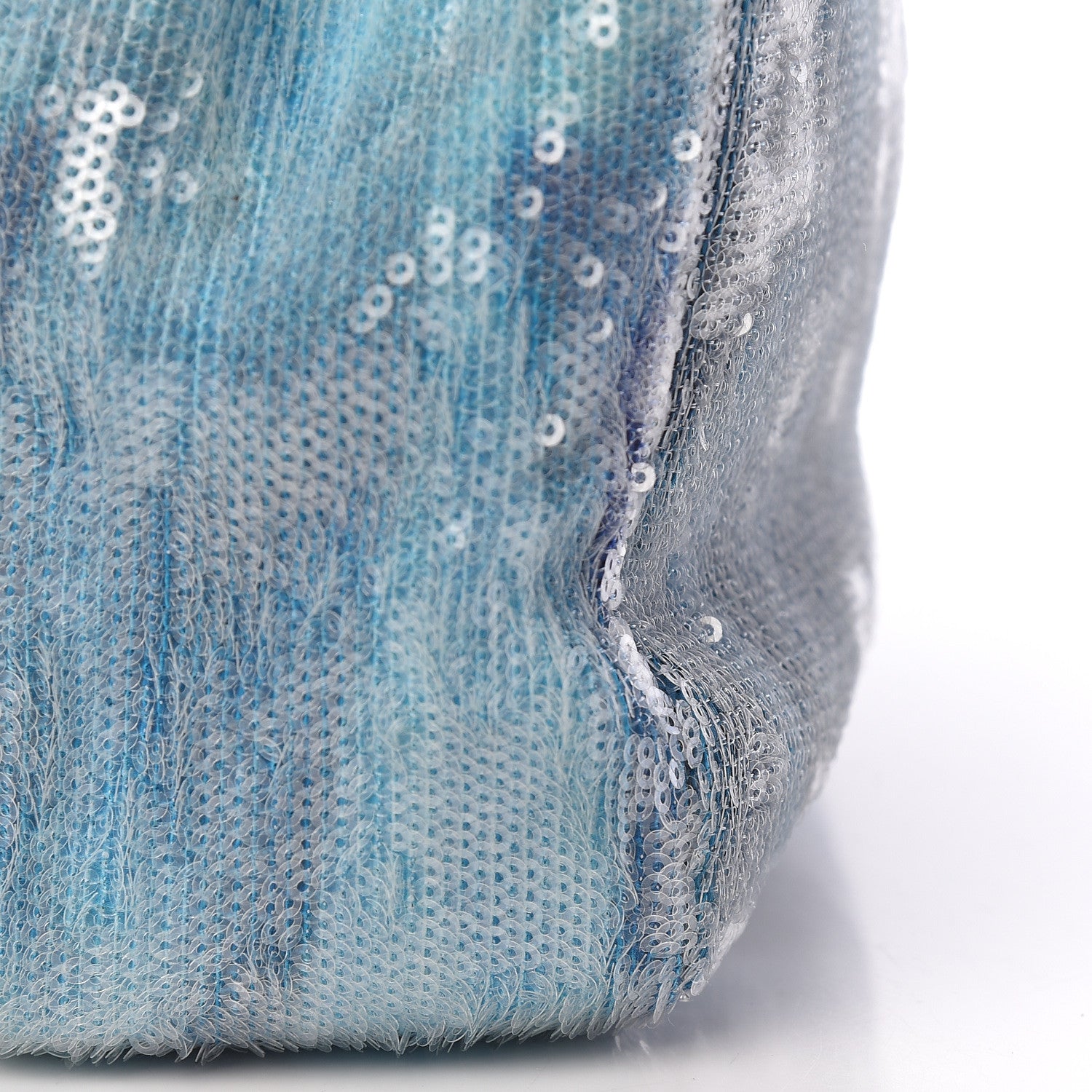 Chanel Sequin Large Waterfall Flap Light Blue 11 of 11