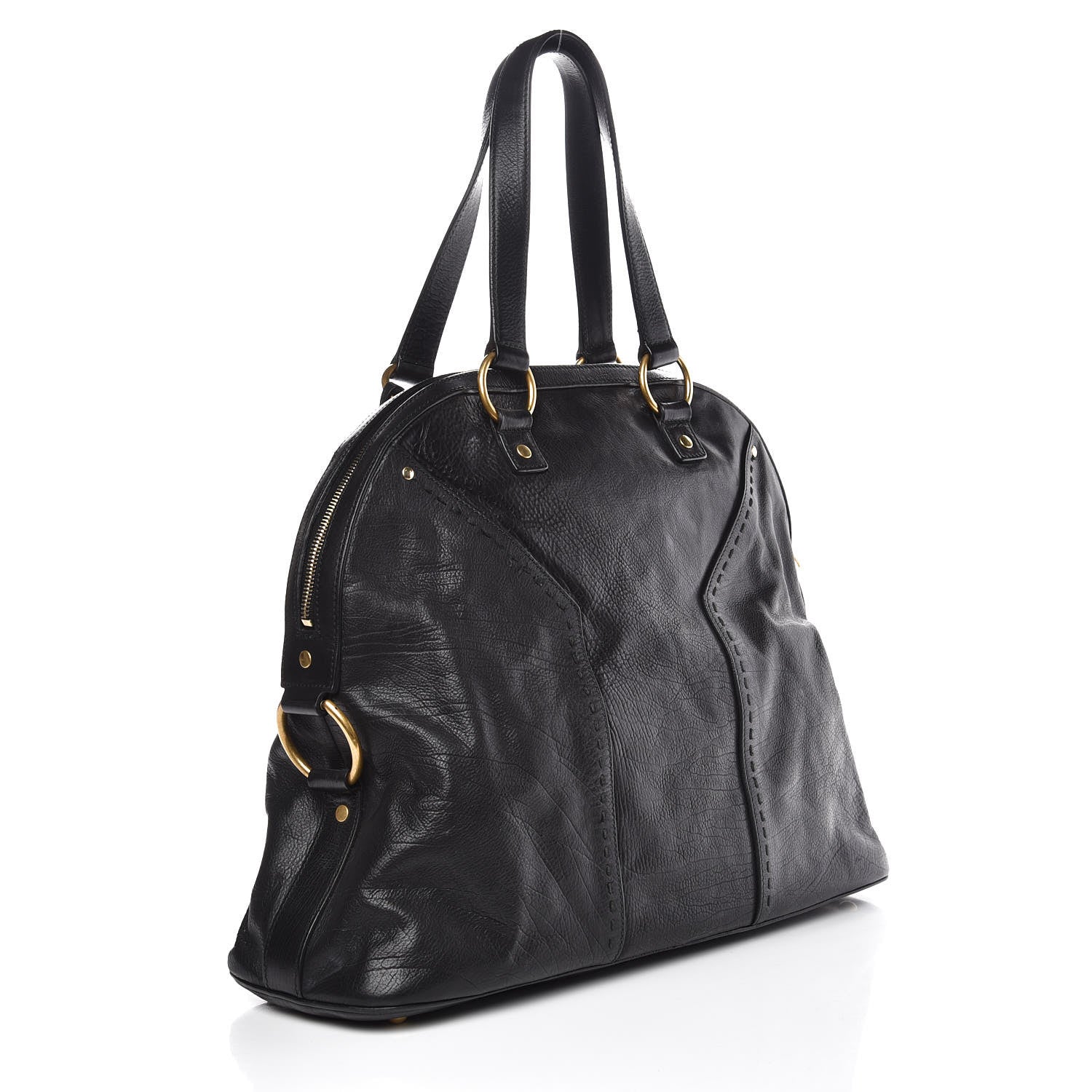 Saint Laurent Calfskin Oversized Muse Black 3 of 17