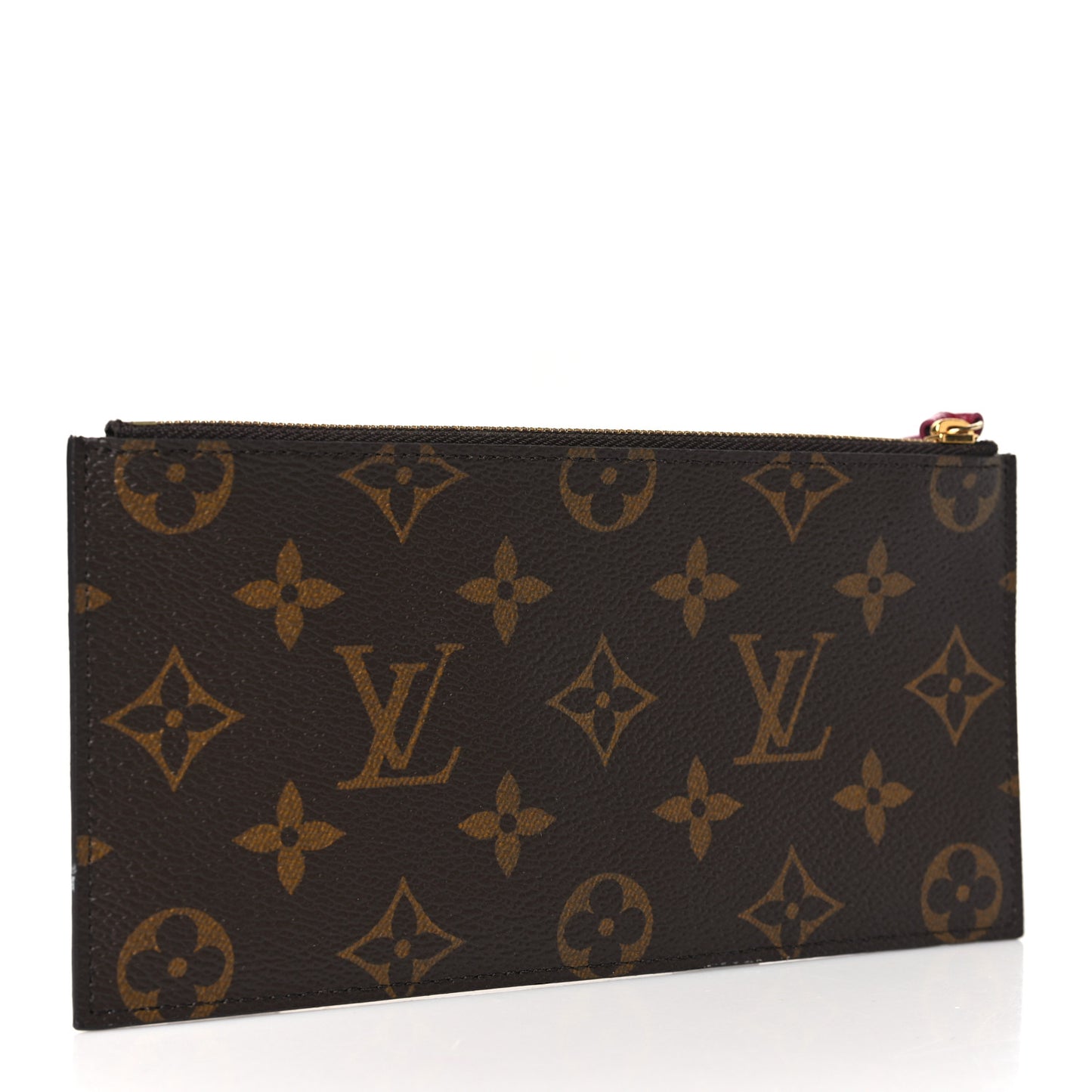 Monogram Felicie Chain Wallet Zippered Insert Fuchsia