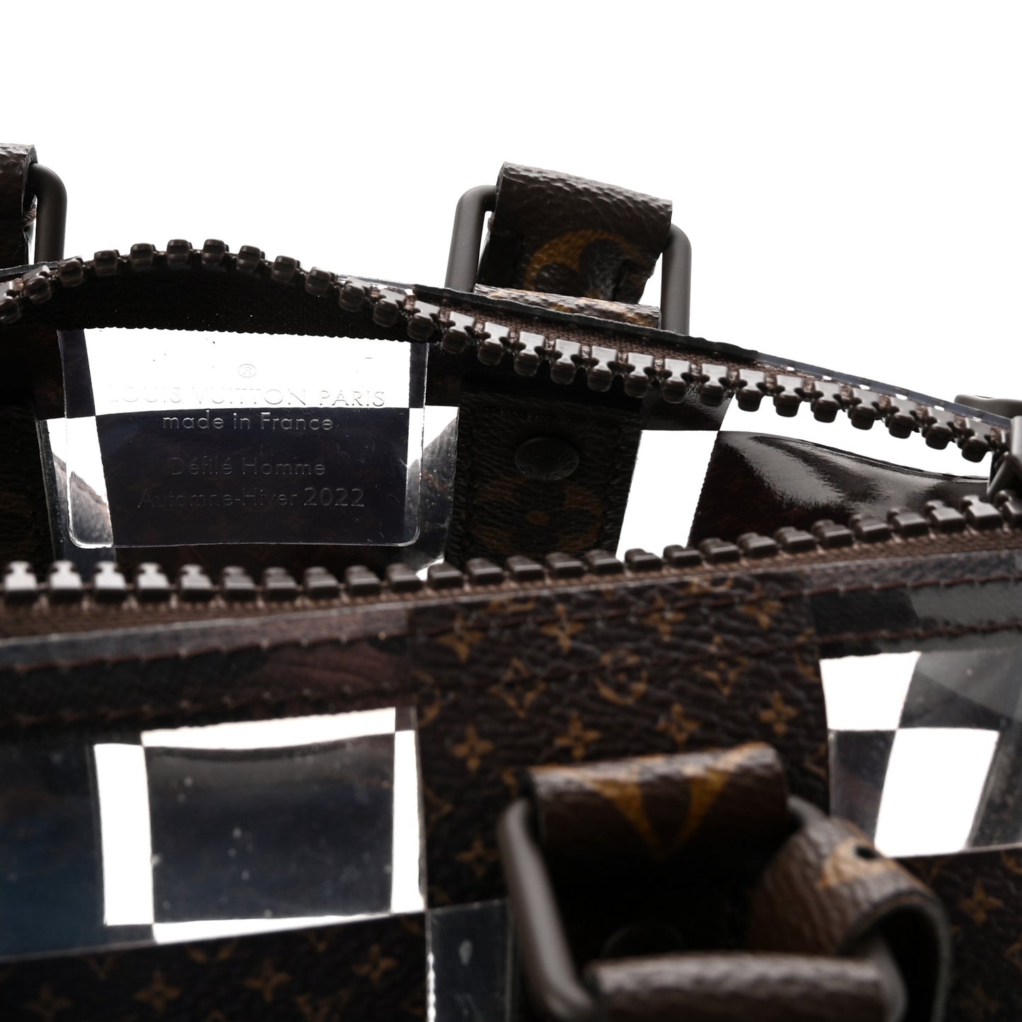 PVC Monogram Chess Keepall Bandouliere 25