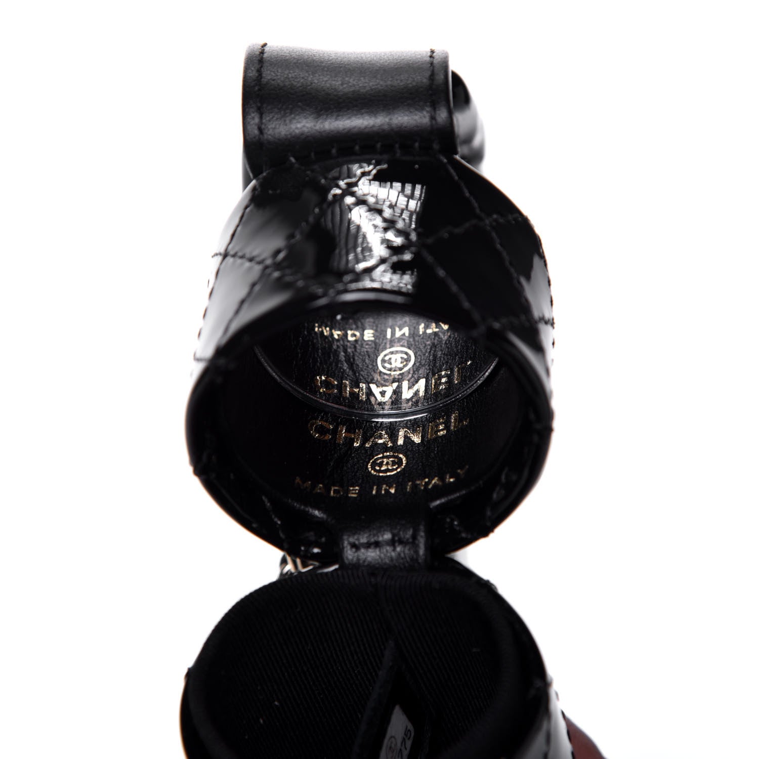 Chanel Patent Calfskin Lipstick Case On Chain Black 7 of 7