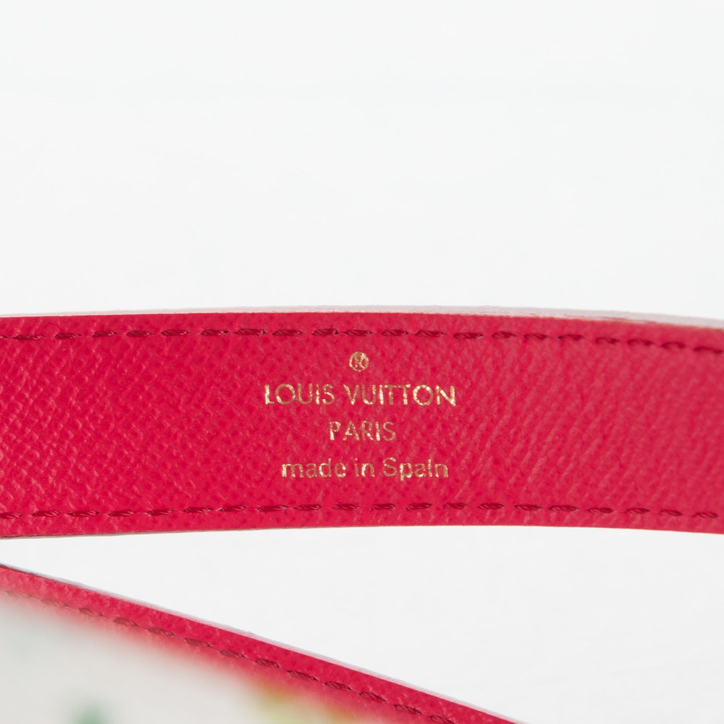 Monogram Multicolor LV Initiales Belt 80 32 White