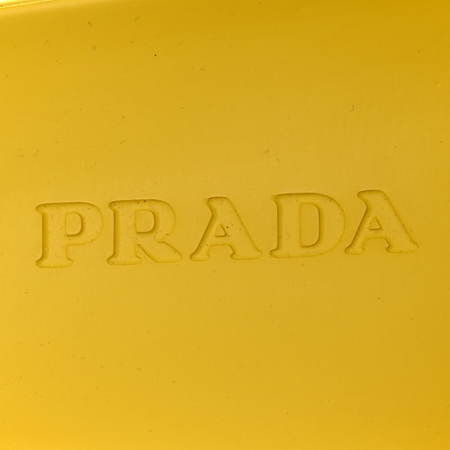 Prada EVA Rubber Triangle Logo Embossed Womens Lug Sole 20mm Slide Sandals 41 Sole 9 of 10