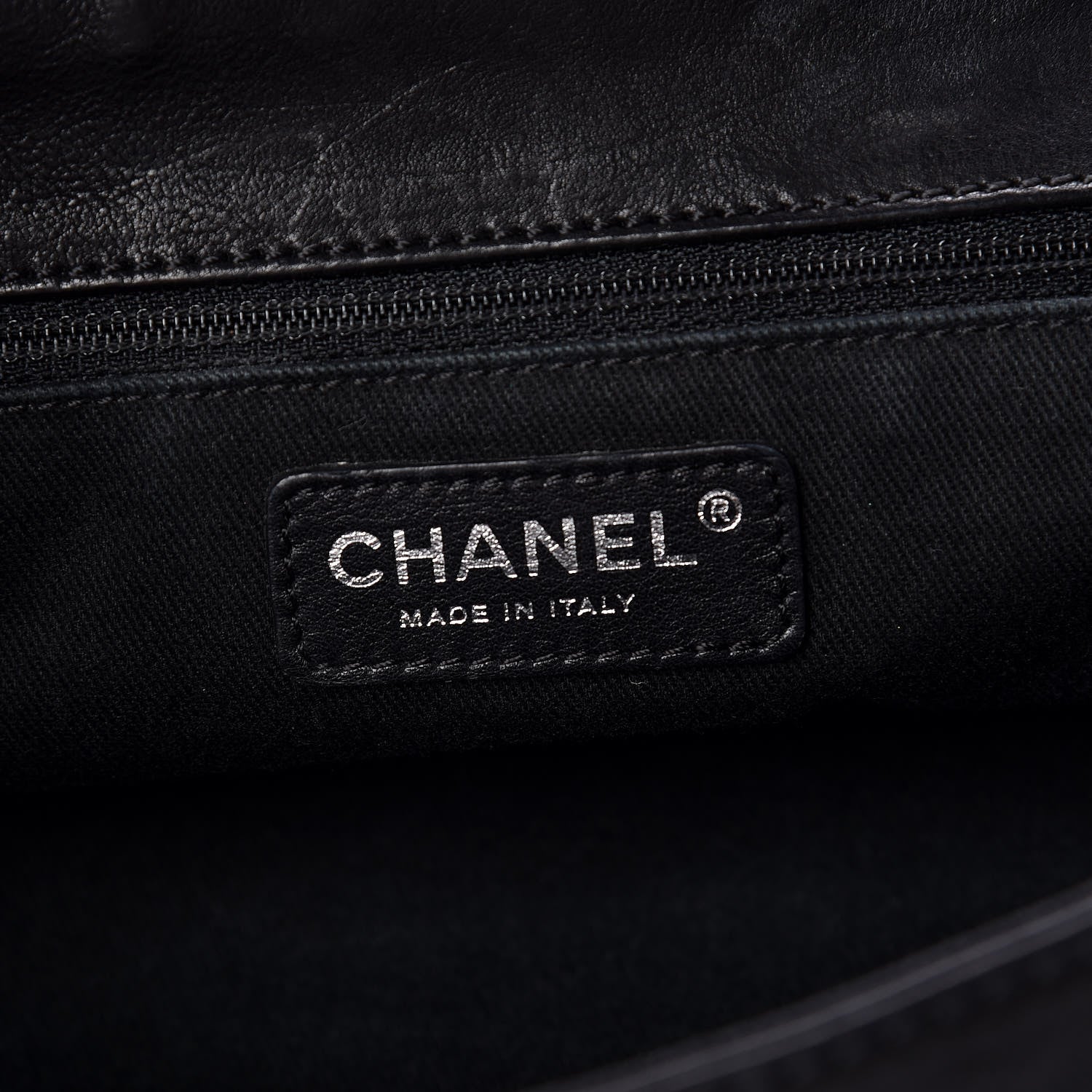Chanel Calfskin Diamond Stitch Accordion Flap Black 6 of 9