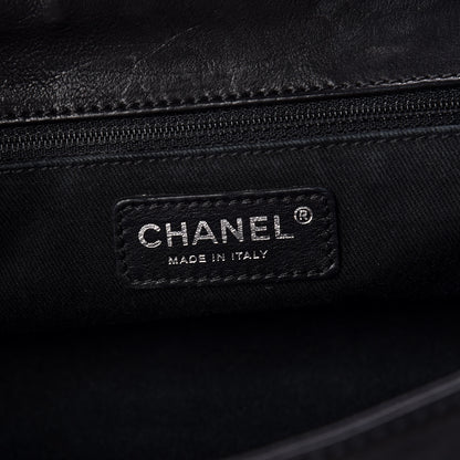 Chanel Calfskin Diamond Stitch Accordion Flap Black 6 of 9