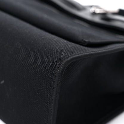 Hermes Military Toile Vache Hunter Herbag Zip PM 31 Black 12 of 16