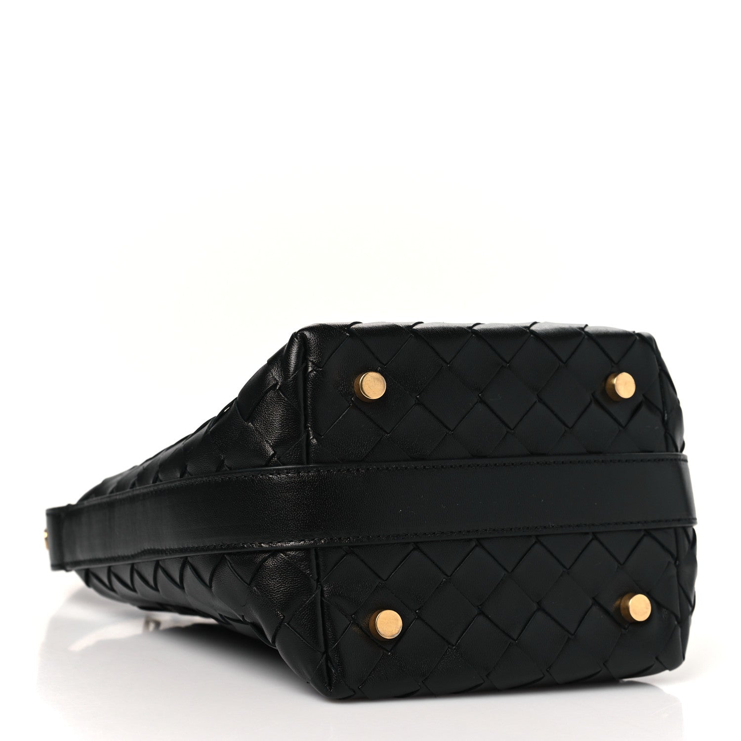 Bottega Veneta Calfskin Nappa Intrecciato Mini Wallace Black 4 of 10