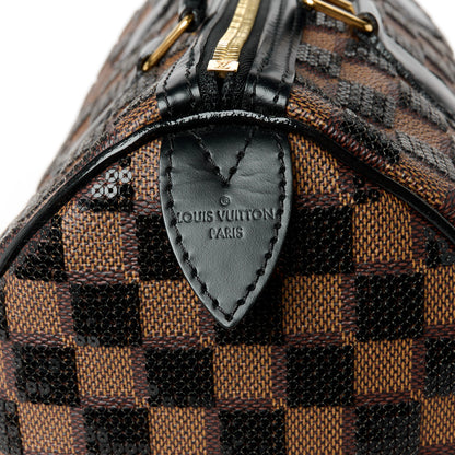 Louis Vuitton Damier Paillettes Speedy 30 Black 8 of 11