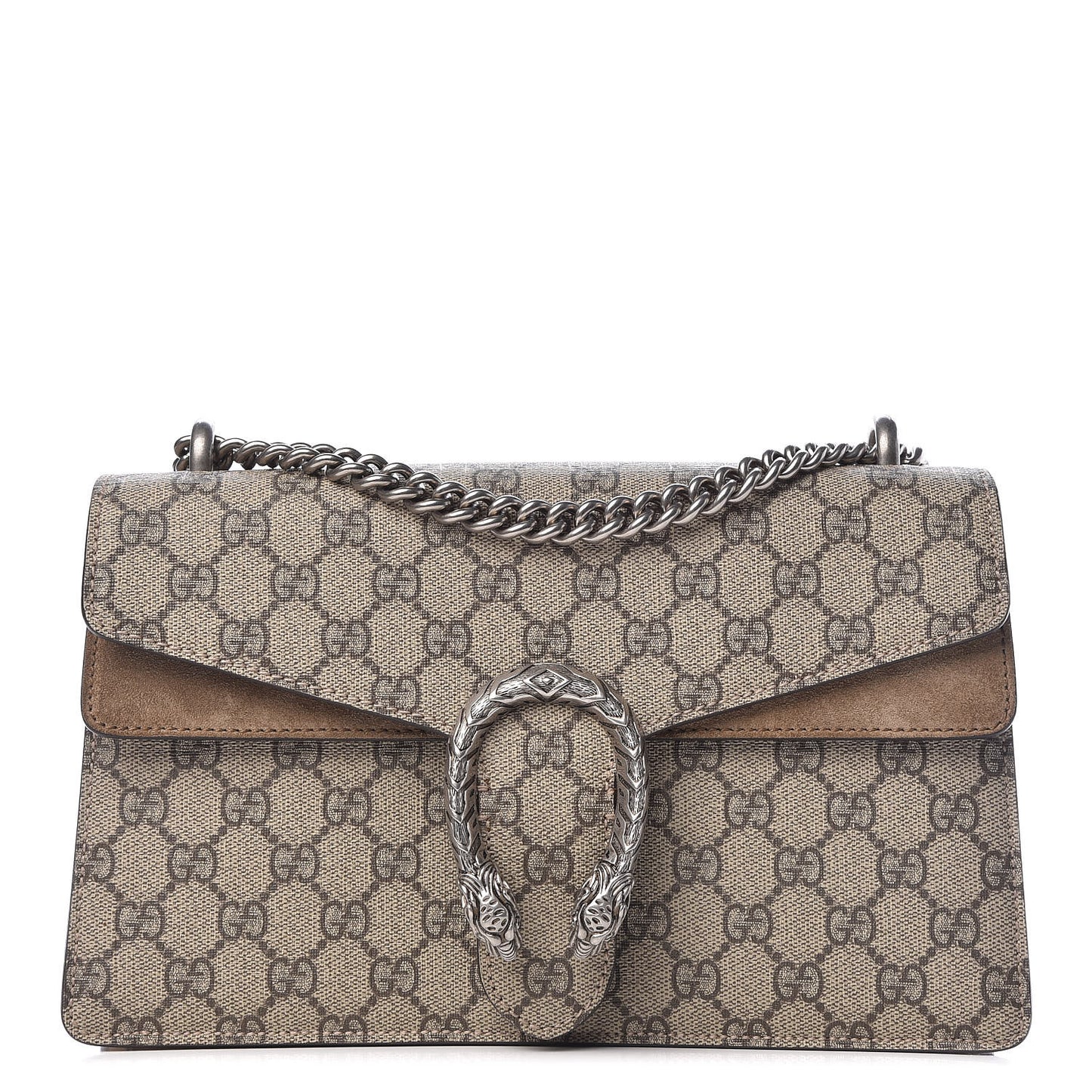 GG Supreme Monogram Small Dionysus Shoulder Bag Taupe