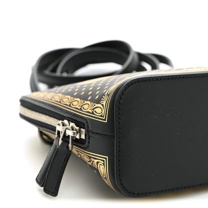 Gucci X SEGA Calfskin GUCCY Stars Mini Dome Shoulder Bag Black Gold 9 of 10