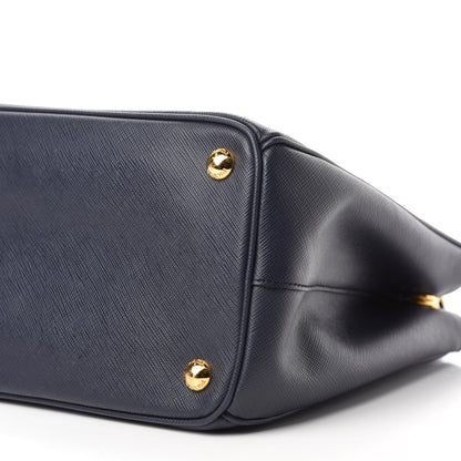 Prada Saffiano Small Galleria Double Zip Tote Baltico 7 of 10