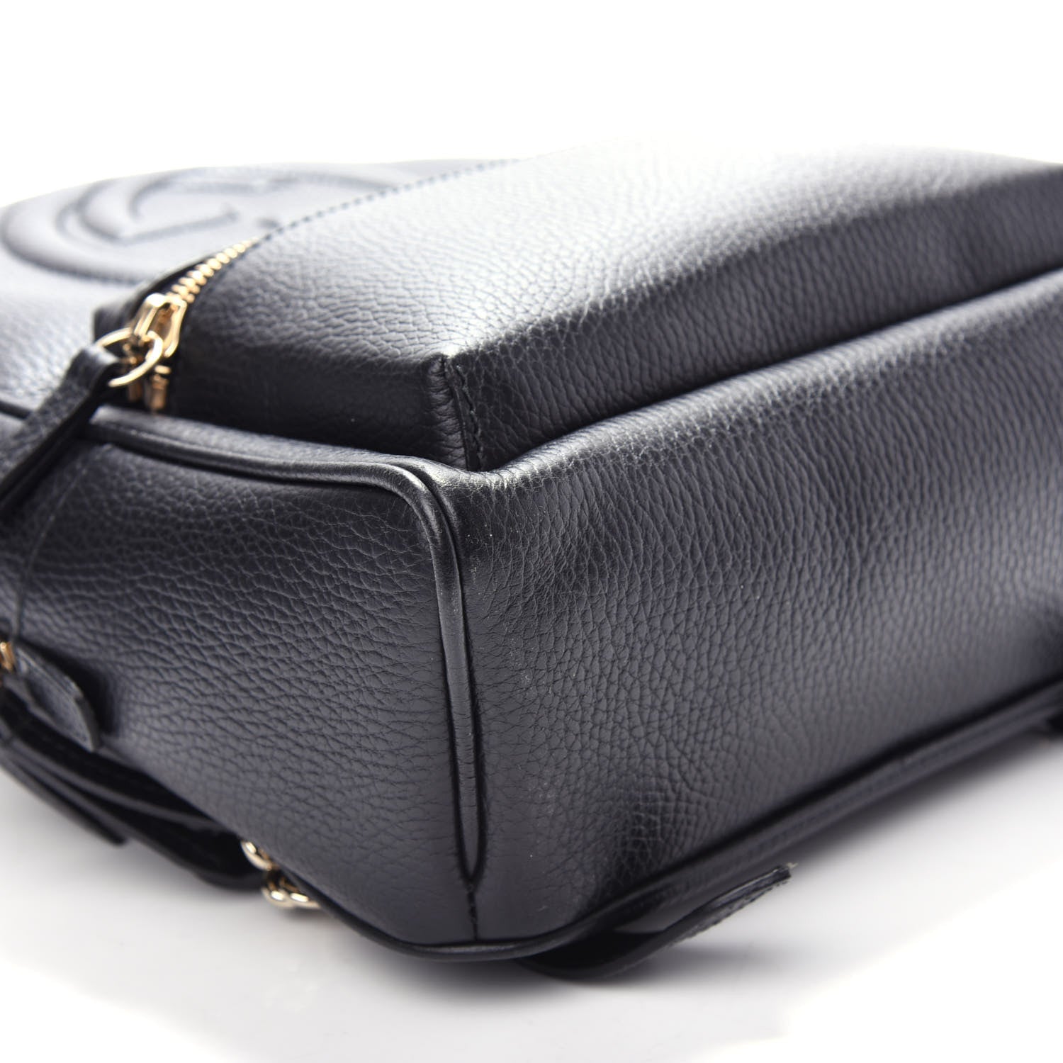 Gucci Pebbled Calfskin Soho Chain Backpack Black 7 of 8