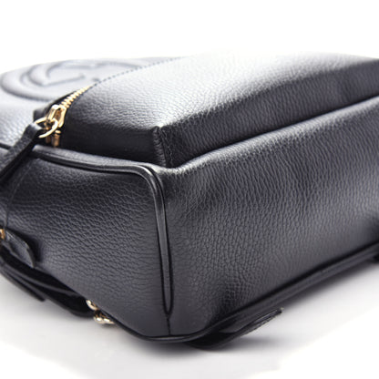 Gucci Pebbled Calfskin Soho Chain Backpack Black 7 of 8