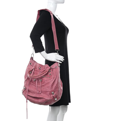 Balenciaga Agneau Giant 21 Silver Hardware Pompon Framboise 2 of 13