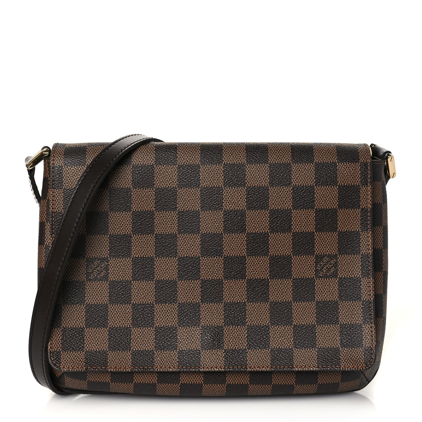 Damier Ebene Musette Tango Long Strap