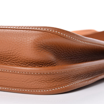 Hermes Taurillon Clemence Evelyne III PM Gold 10 of 12