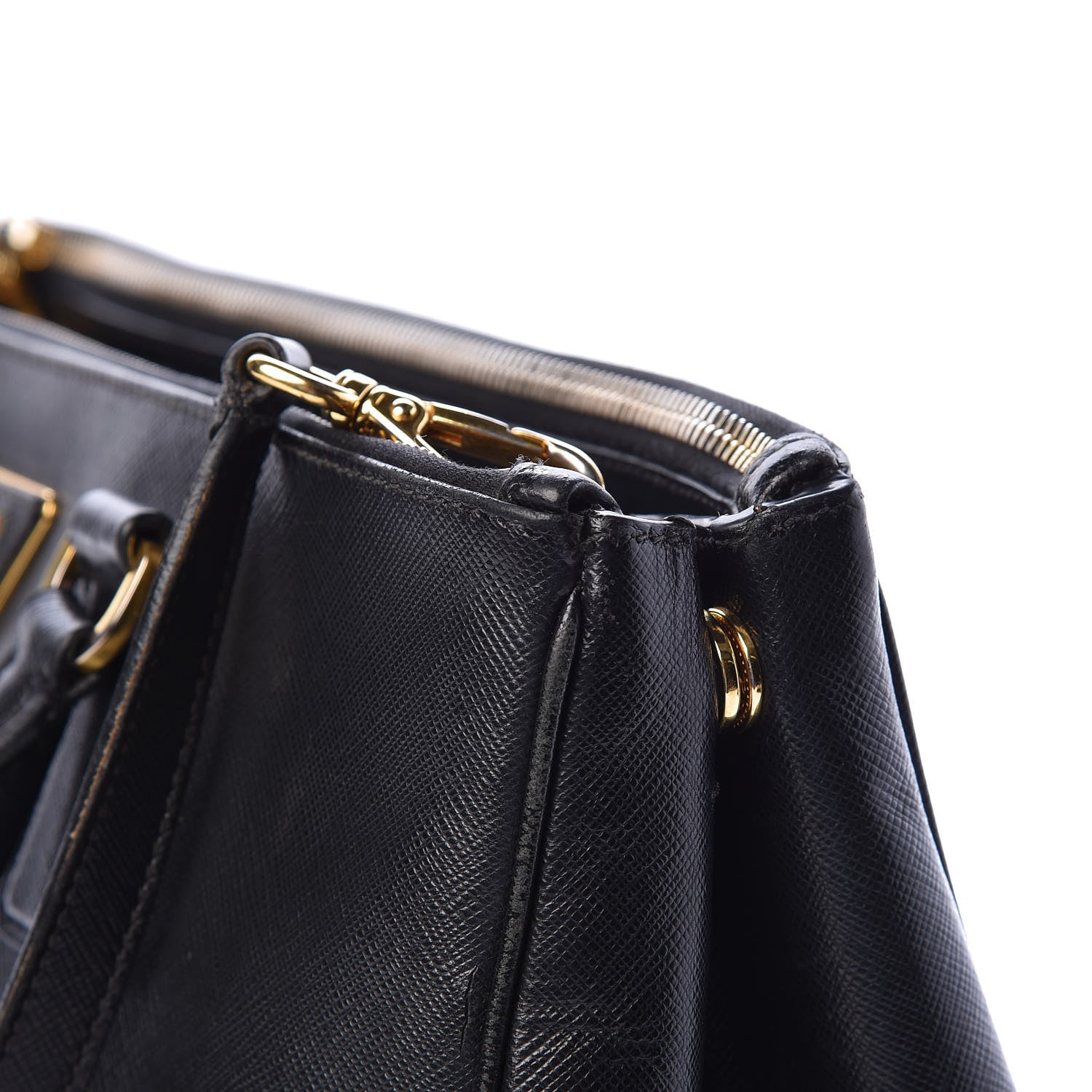 Prada Saffiano Medium Galleria Double Zip Tote Black 17 of 17