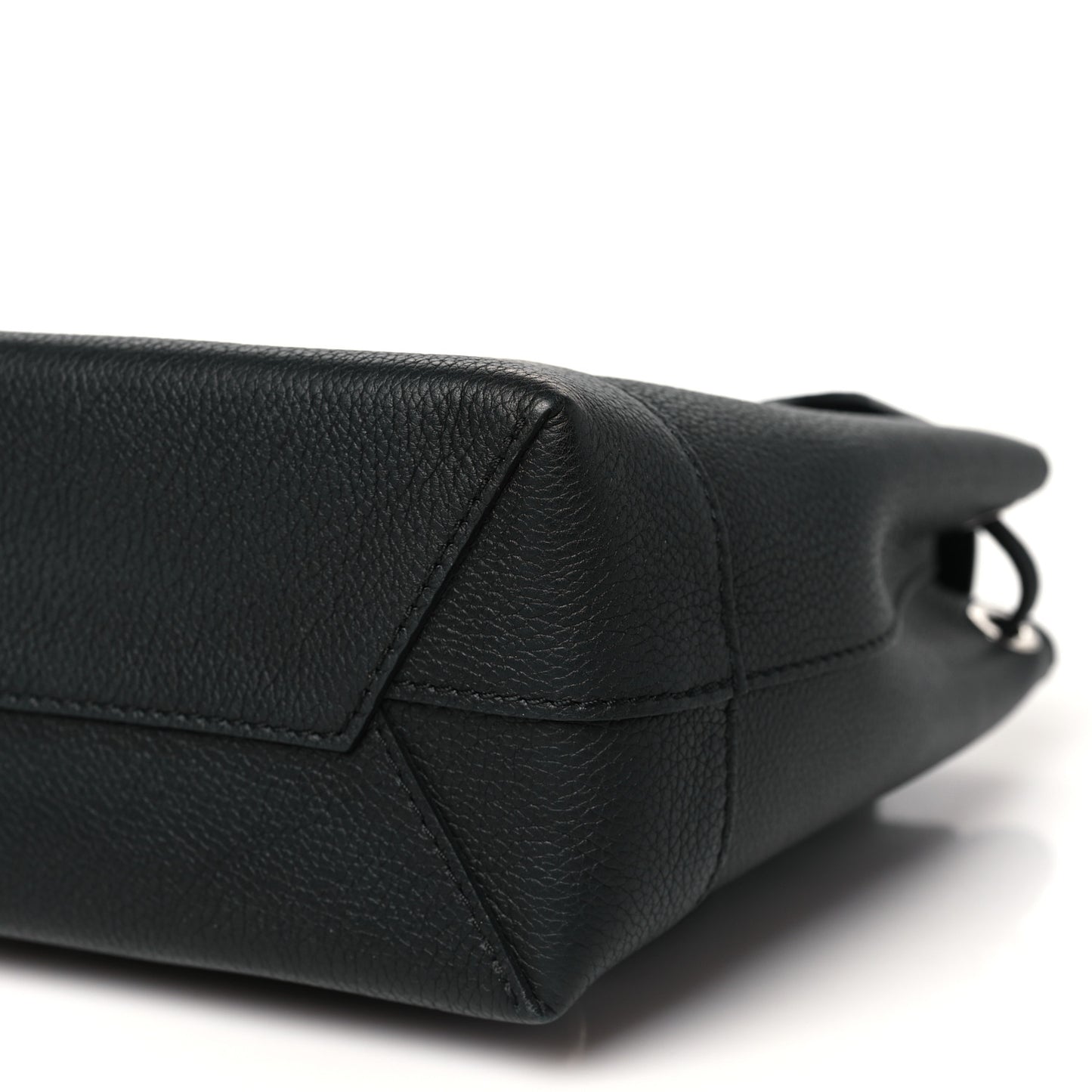 Calfskin Lockme Mini Backpack Black