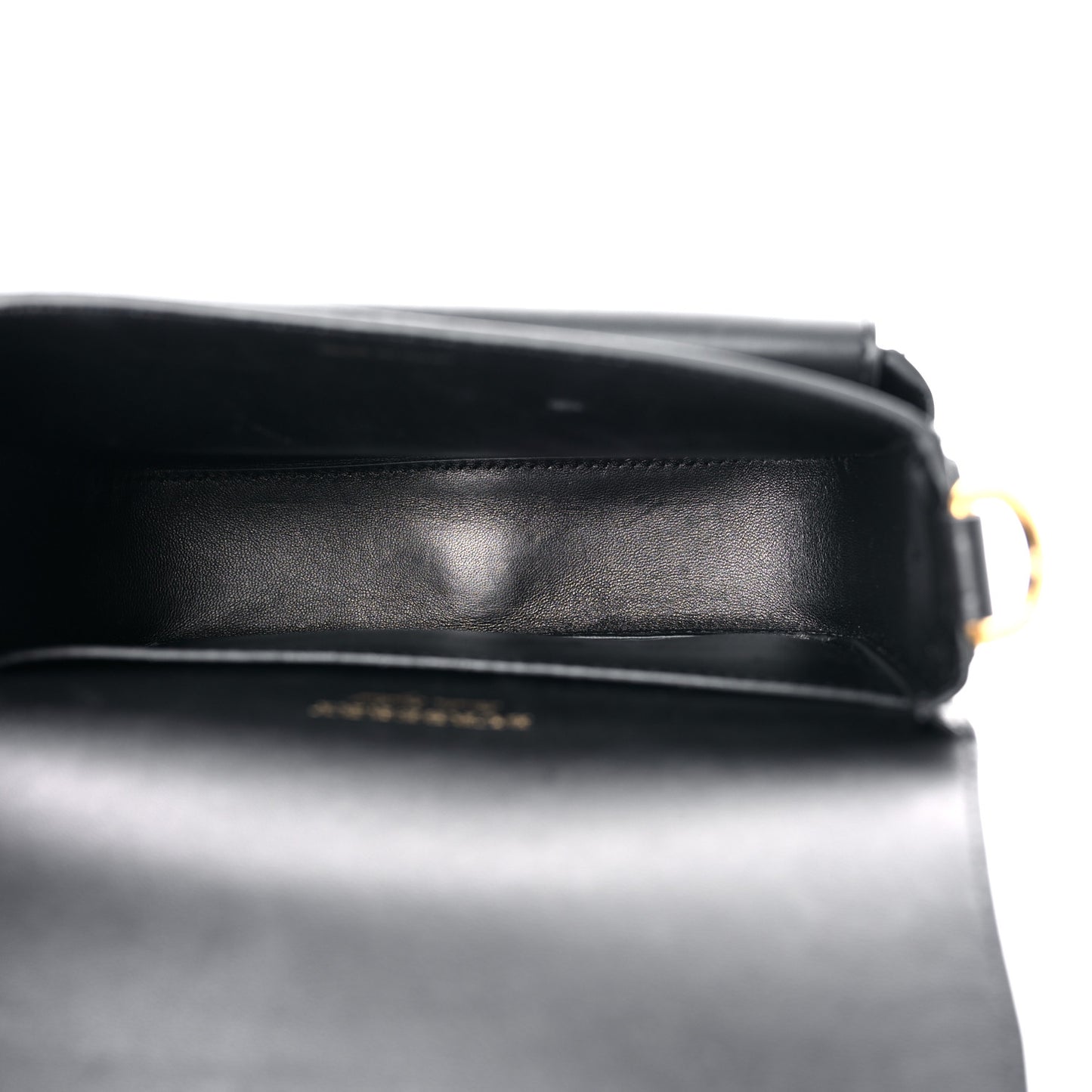 Calfskin Studded Square Satchel Black