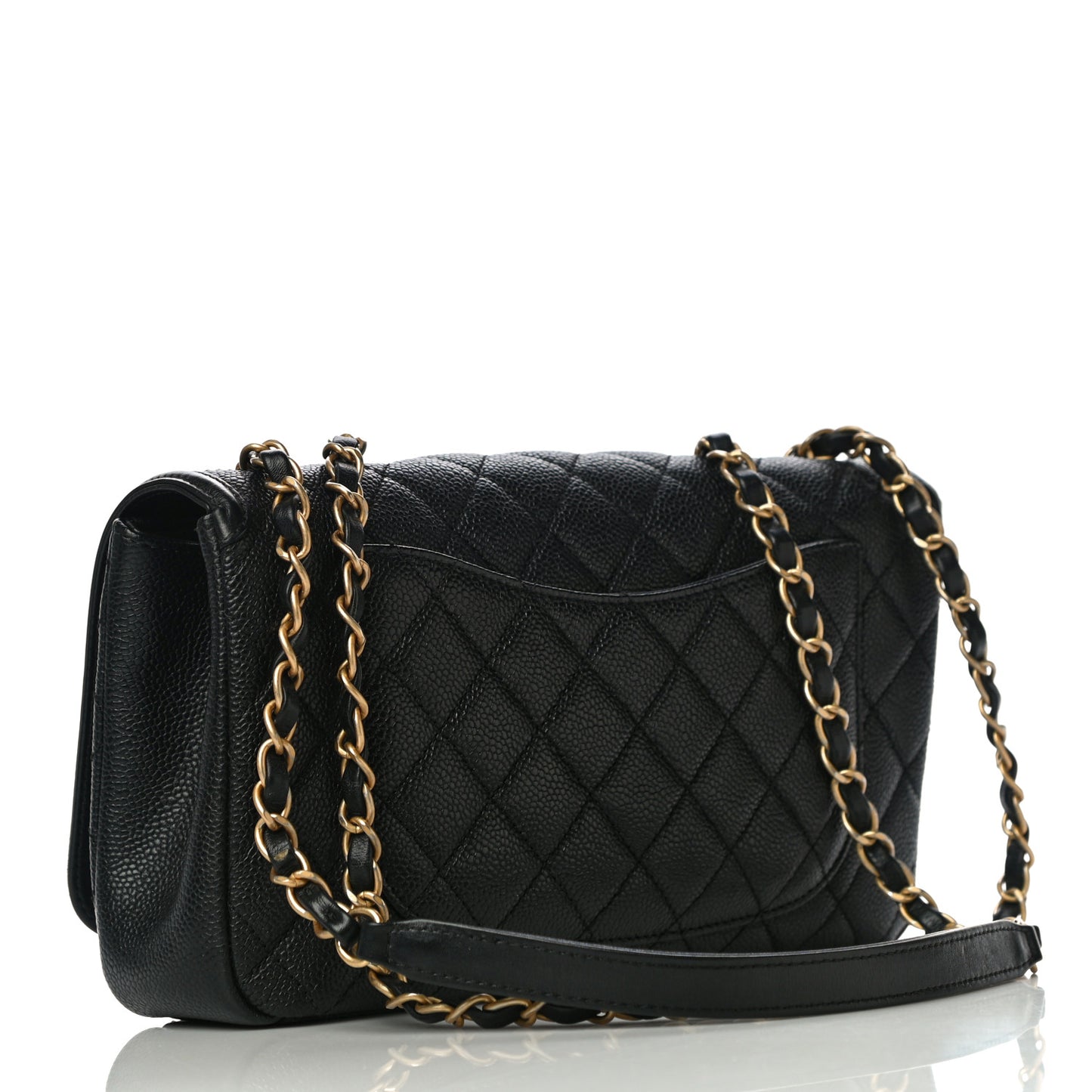 Caviar Quilted Medium CC Filigree Flap Black