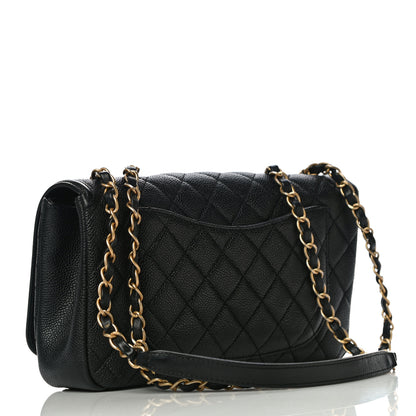 Chanel Caviar Quilted Medium CC Filigree Flap Black 3 of 8