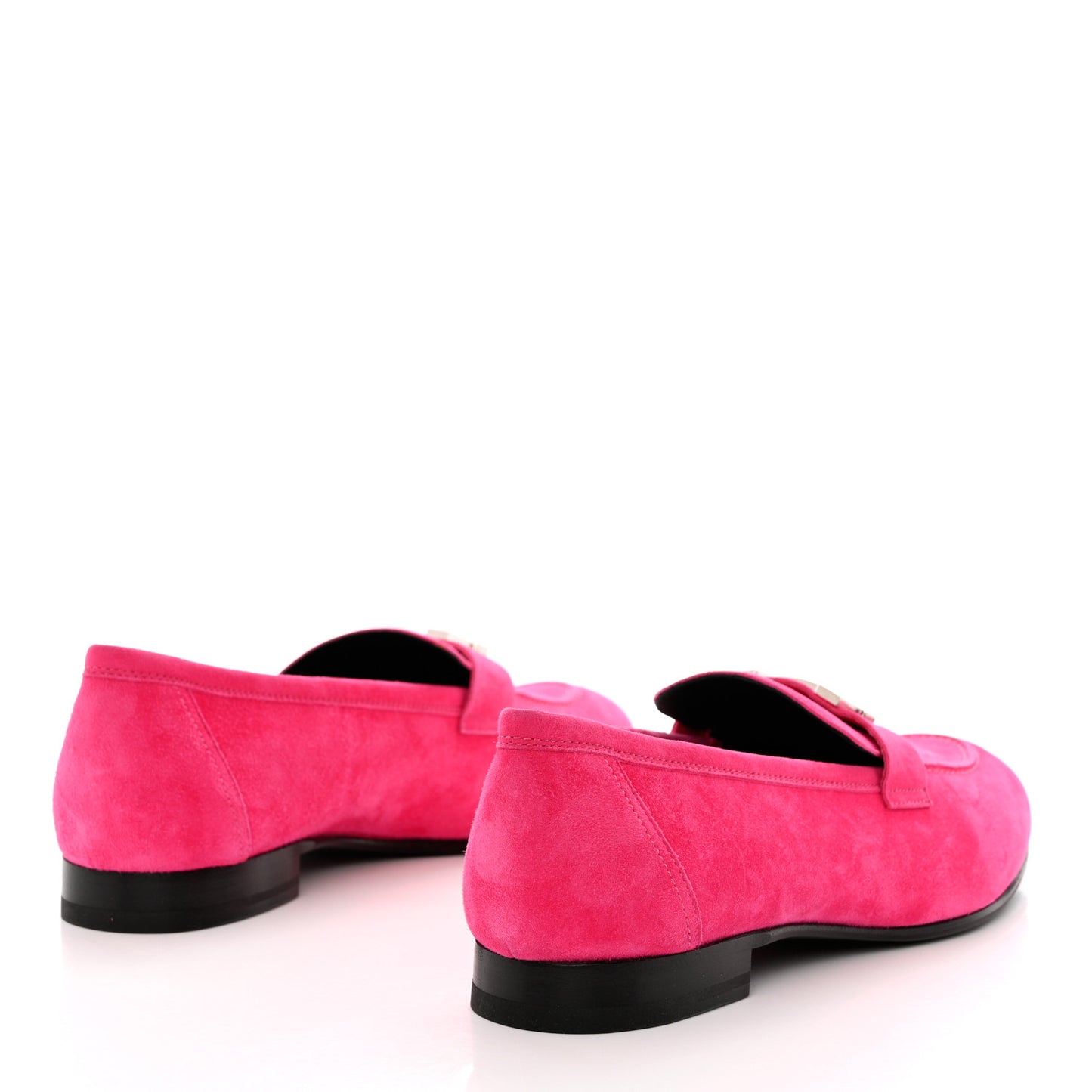 Suede Goatskin Paris Loafers 41 Rose Fuchsia