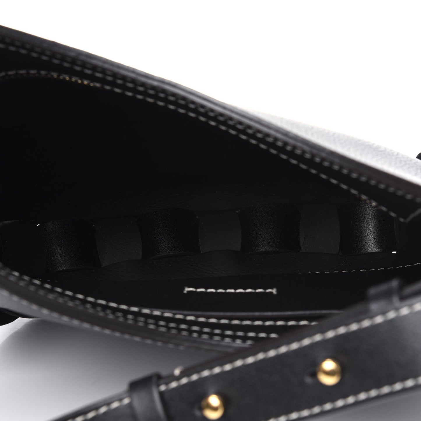 Small Grain Smooth Calfskin Small Darryl Hobo Black