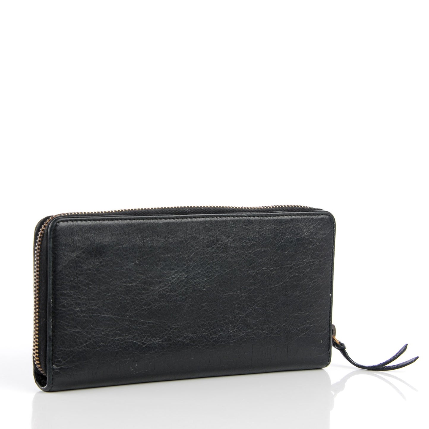 Agneau Classic Hardware Money Wallet Black